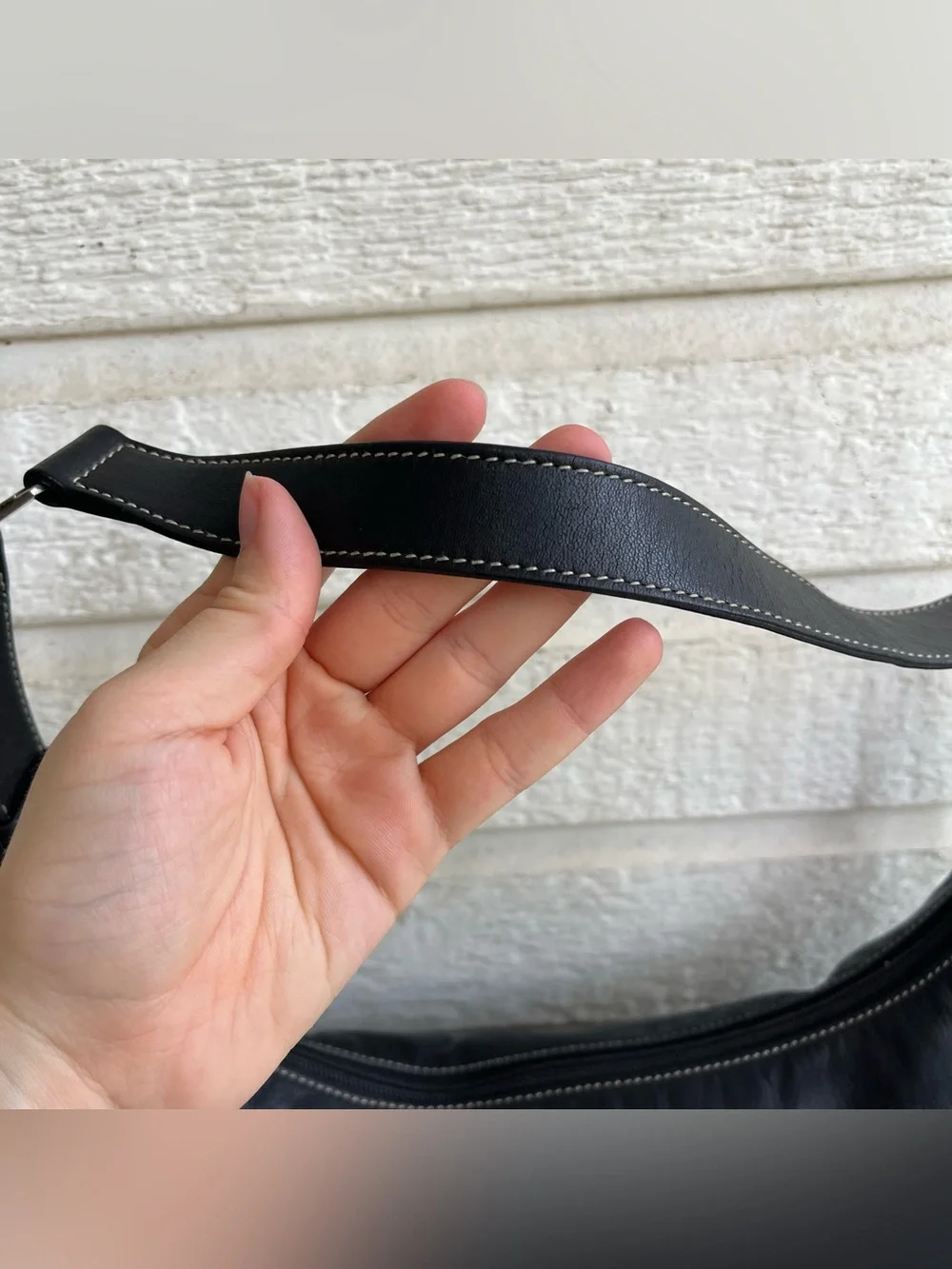 RALPH LAUREN Black Y2K Medallion Hobo Baguette Mini Shoulder Bag